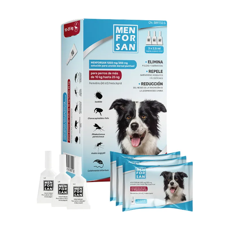 Menforsan Pipetas Antiparasitarias para perros