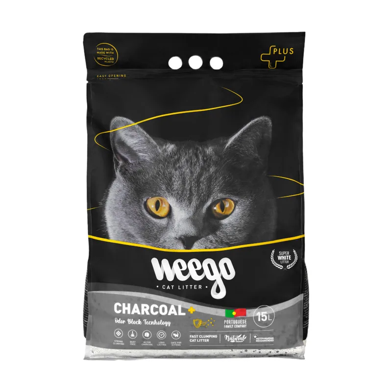 Weego Active Charcoal Plus Arena aglomerante para gatos