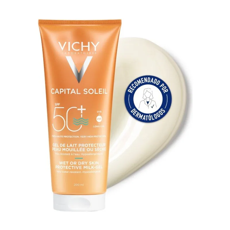 Vichy Capital Soleil Gel Fundente SPF50 Piel Mojada