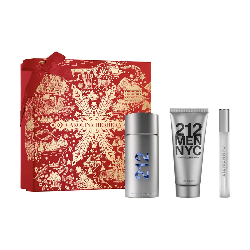 Carolina Herrera 212 NYC MEN Estuche 3 pz