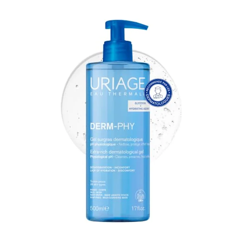 Uriage Gel de ducha dermatológico extra rico para piel sensible 500 ml