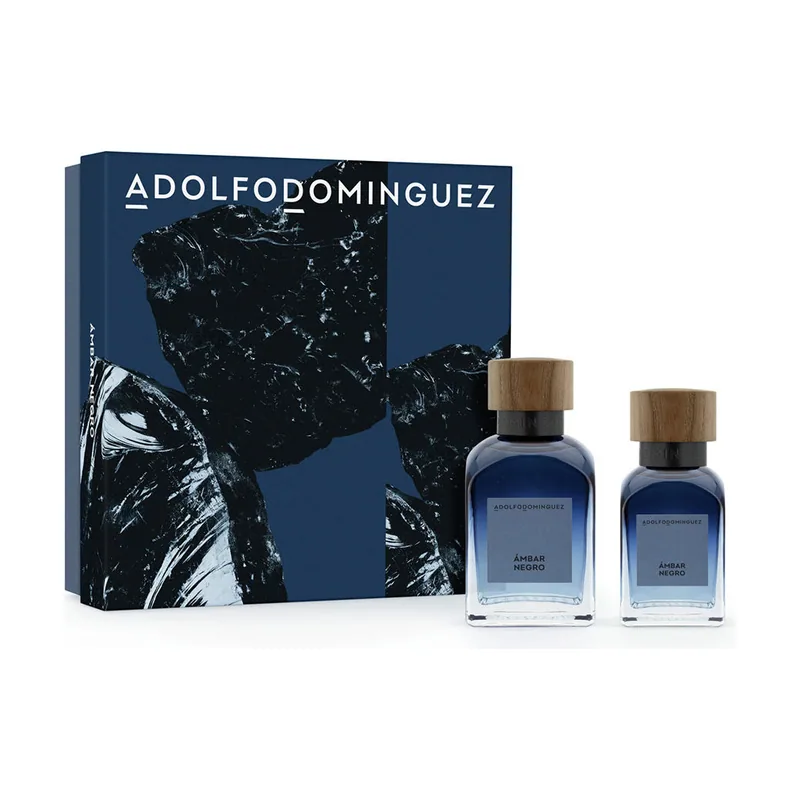 Adolfo Domínguez Ámbar Negro Estuche 2 pz