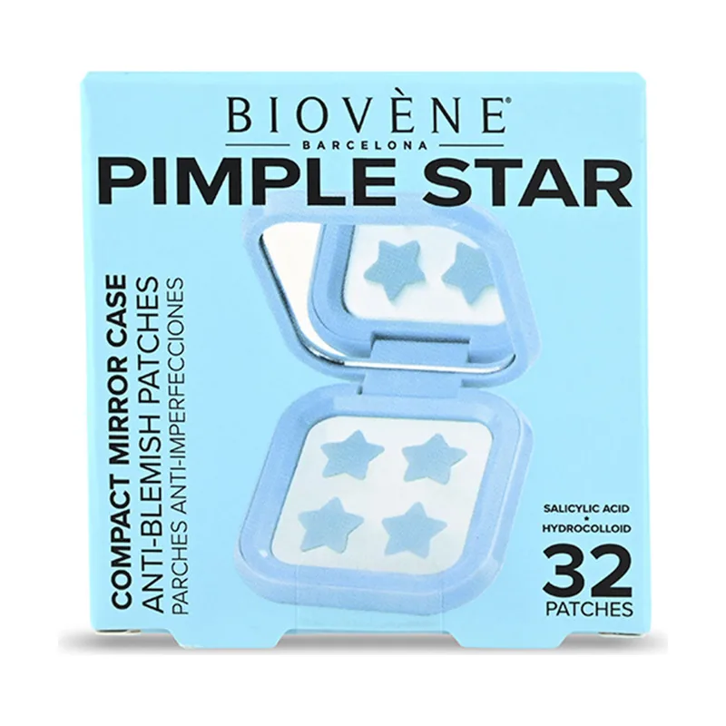 Biovène PIMPLE STAR PATCHES & MIRROR CASE parches anti-imperfecciones 32 u