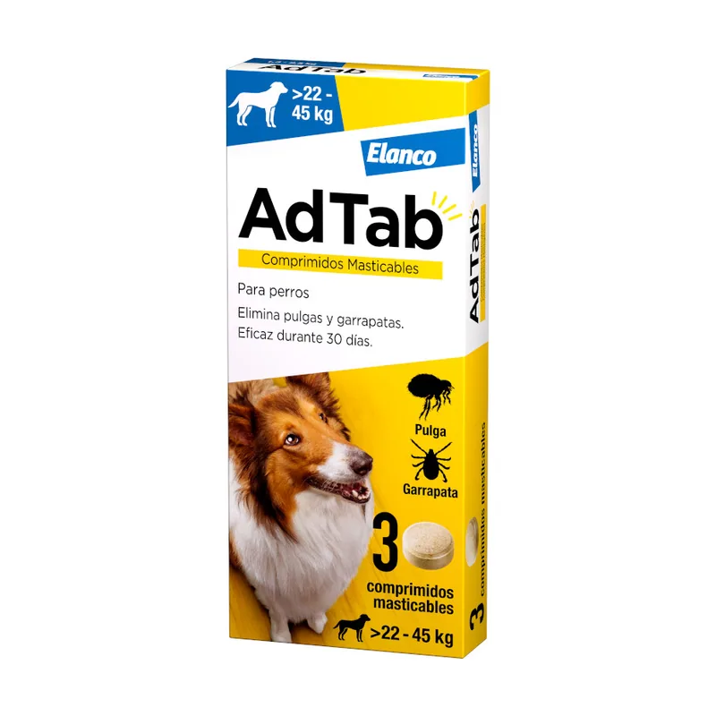 AdTab Comprimidos Masticables Antiparasitarios para perros