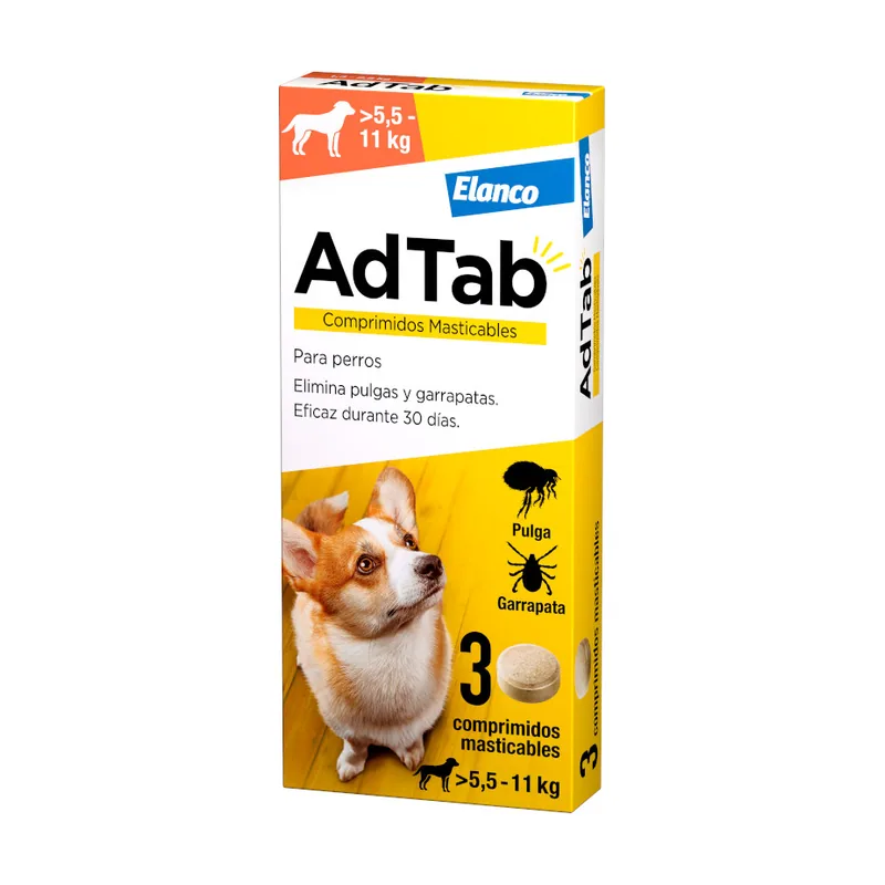 AdTab Comprimidos Masticables Antiparasitarios para perros