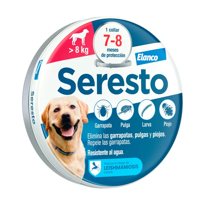Seresto 1 collar >8 kg Collar Antiparasitario para perros