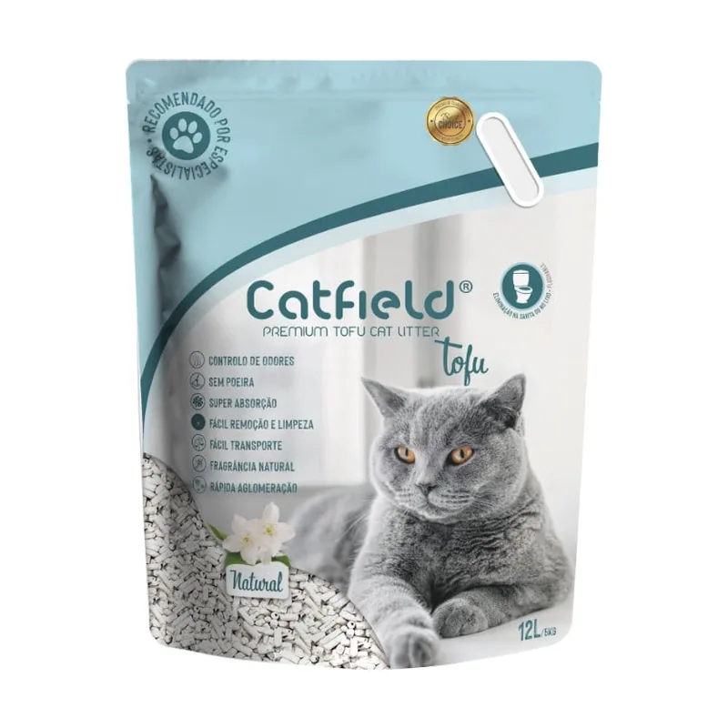 Catfield Tofu Arena Aglomerante Natural para gatos