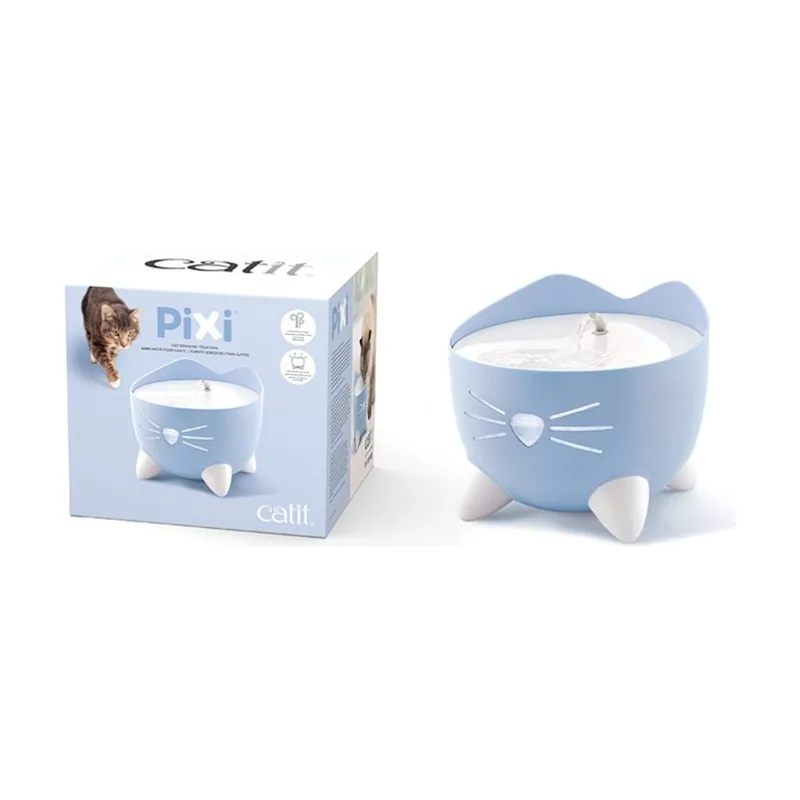 Catit PIXI Azul Bebedero Fuente para gatos
