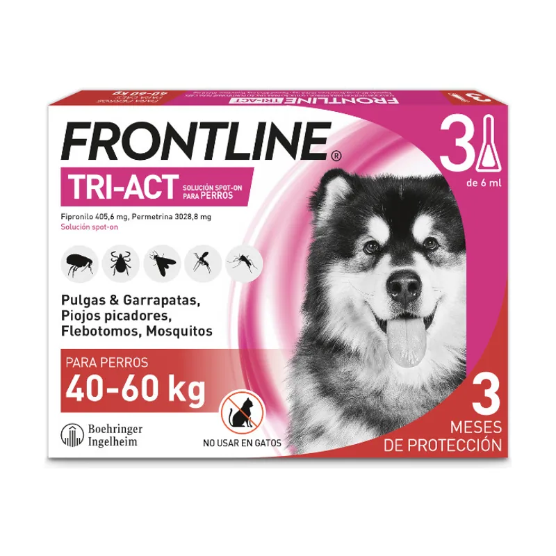 Frontline Tri-Act Pipetas Antiparasitarias para perros