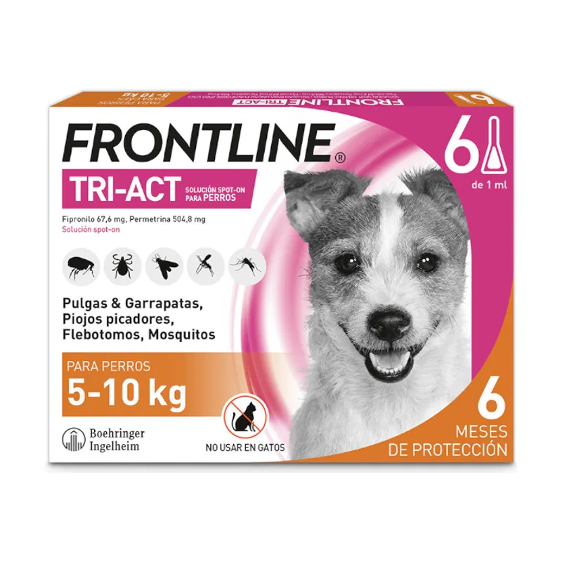 Frontline Tri-Act Pipetas Antiparasitarias para perros
