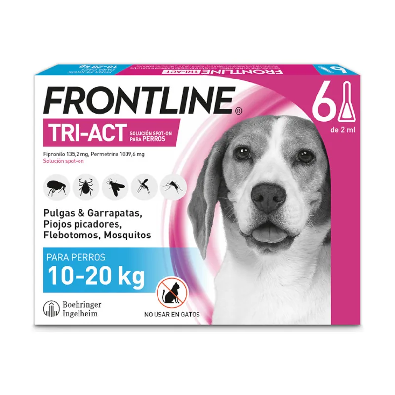Frontline Tri-Act Pipetas Antiparasitarias para perros