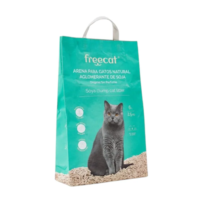 Freecat 6 L Arena Aglomerante Natural Soja para gatos