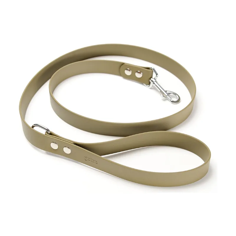 Gotoo Correa Biothane verde oliva para perros