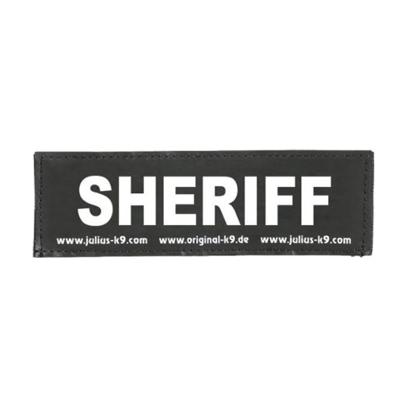 Julius-K9 Julius K9 Sheriff etiqueta para arnés para perros