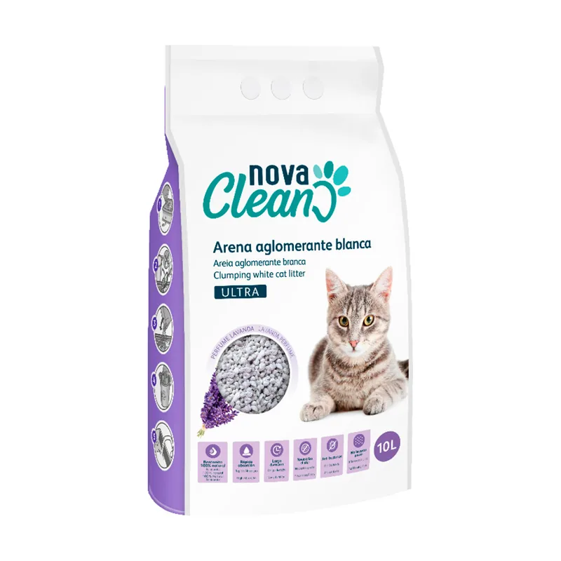 Nova Clean 10 L Ultra Lecho Aglomerante Lavanda para gatos