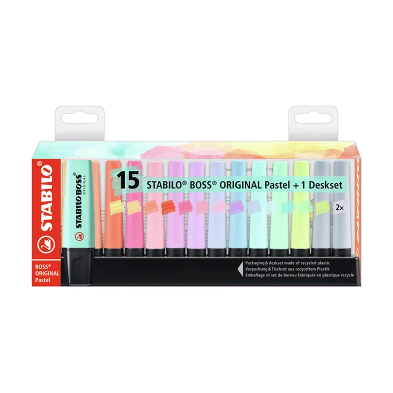 Stabilo Estuche Deskjet 15 Boss Colores Pastel Surtidos 7015-02-5
