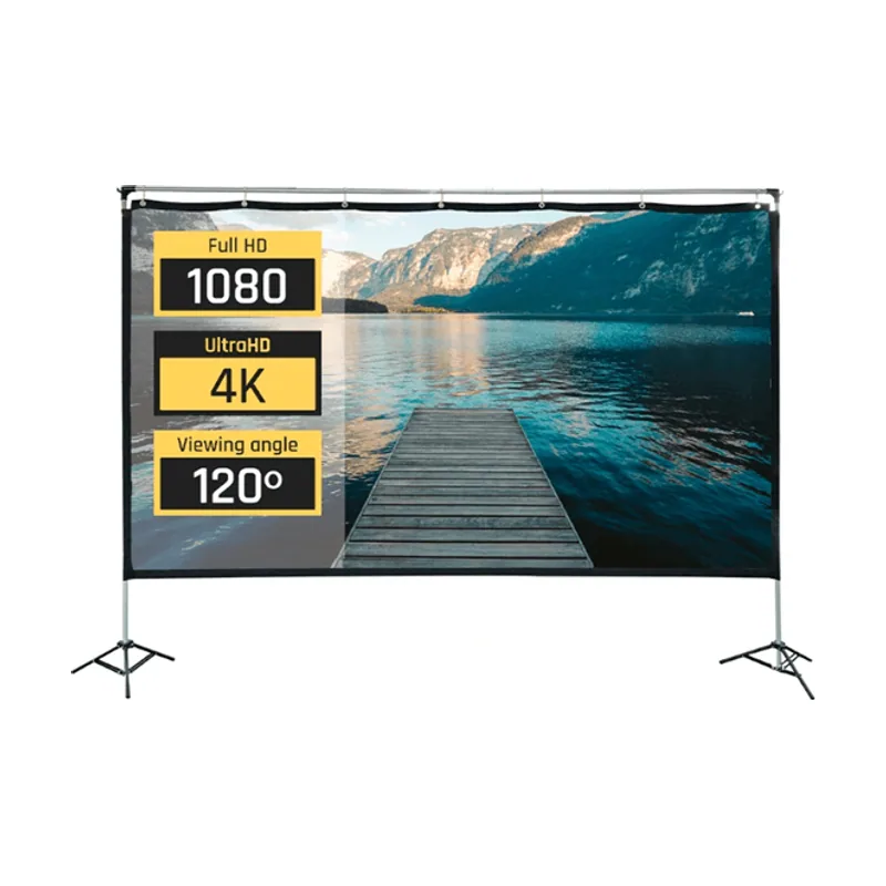 Iggual Pantalla exterior portable 100 221x124 cm
