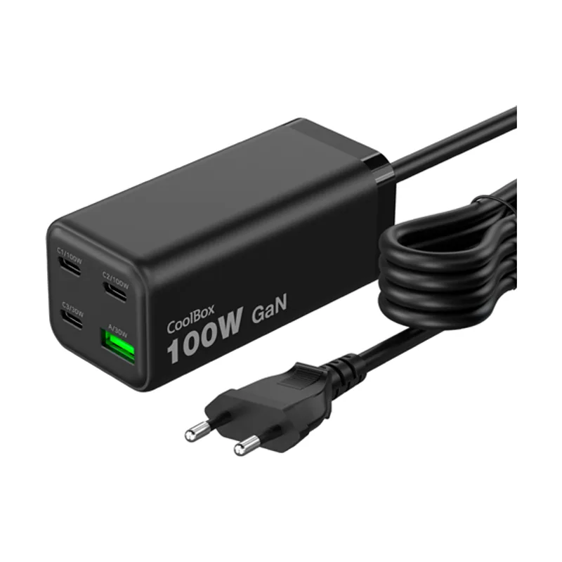 Coolbox Cargador USB GAN Chargemaster 4 PRO