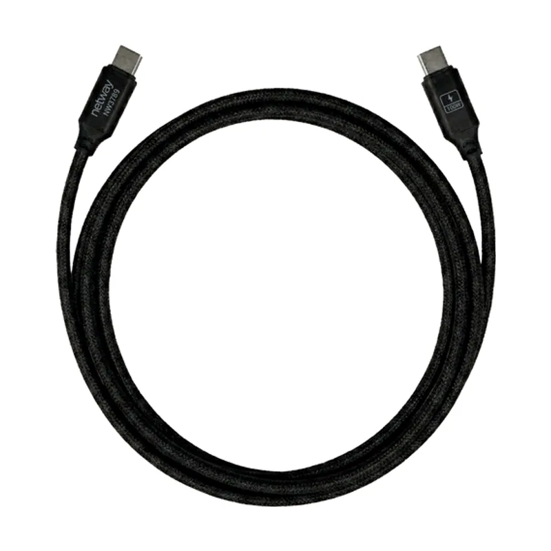 Netway CABLE USB C A USB C 100W PD3.0 Data Sync Emarker