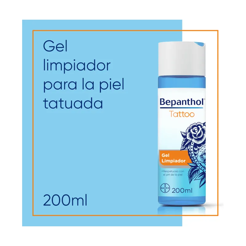 Bepanthol Tattoo Gel Limpiador 200 ml