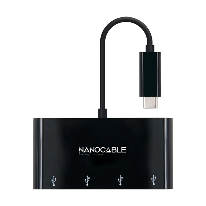 Nanocable Adaptador Nano Cable USB-C A 4XUSB3.0