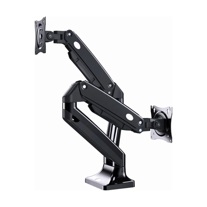 Gembird Brazo DE Monitor Para 2 Pantallas DE Escritorio Ajustable 17-32 Pulg