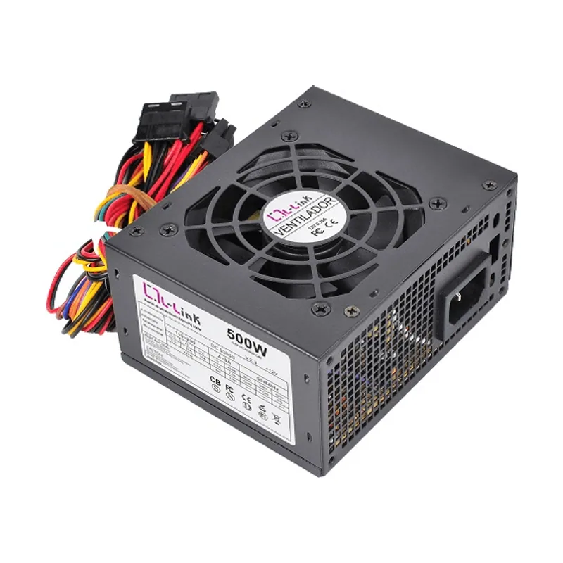 L-Link Fuente Alimentacion 500W LL-PS-MICRO-500-CAB 2SATA Micro ATX