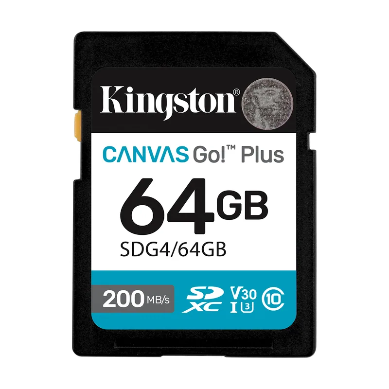 Kingston Memoria 64GB Sdxc Canvas GO Plus GEN4