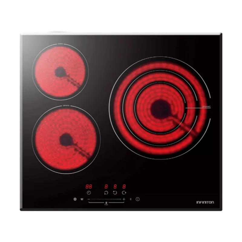 Infiniton Vitroceramica Independiente Radiantes VIT3SN30 3 Zonas Coccion Ancho 60 CM
