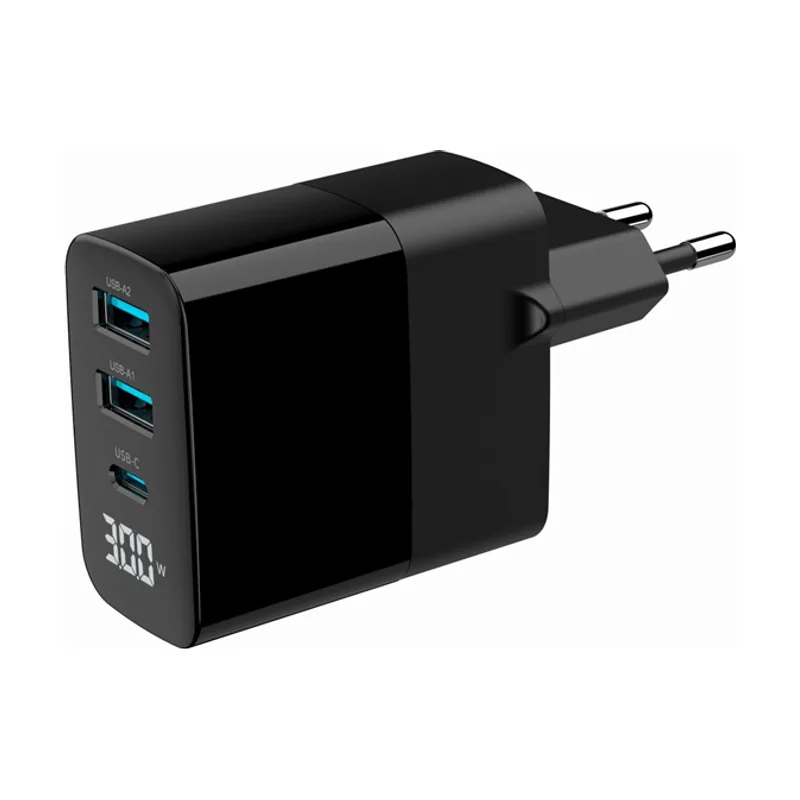 Gembird Cargador USB GAN DE 3 Puertos Y 30 W