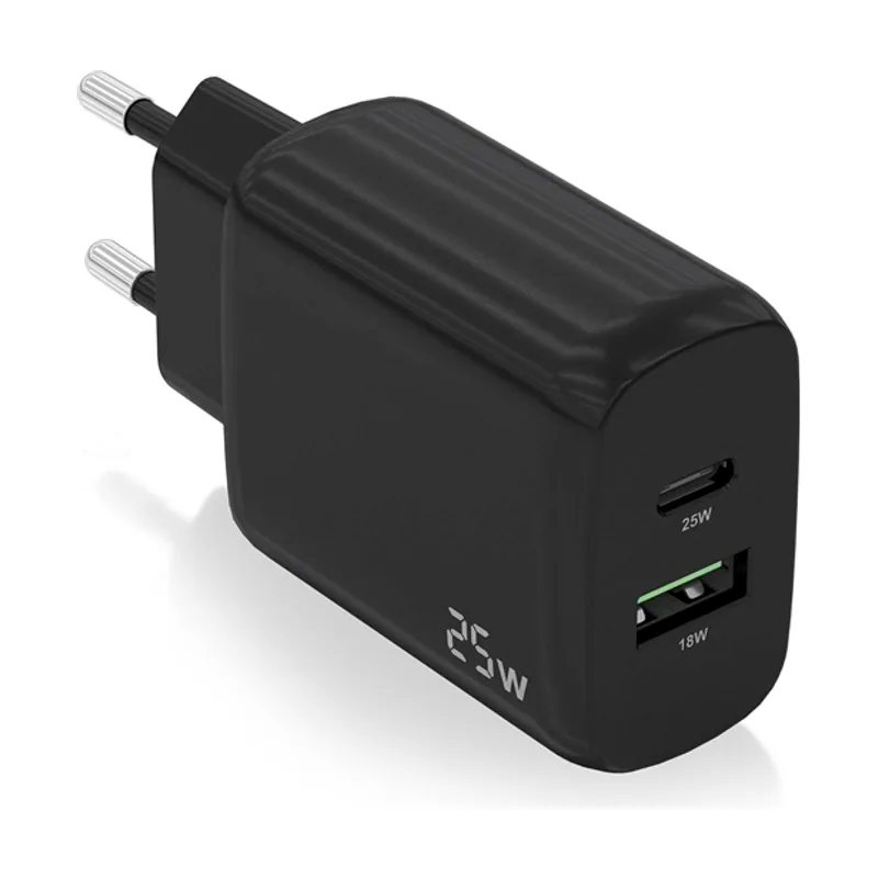 Aisens 25W 1XUSB-C PD3.0 1XUSB-A QC3.0