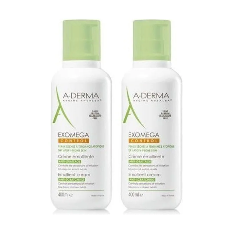 A-derma Exomega Dúo Crema Emoliente Piel Atópica 2 x 400 ml