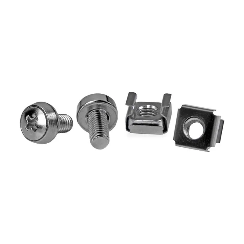 Startech Paquete de 50 Tornillos y Tuercas Enjauladas Cage Nuts M6