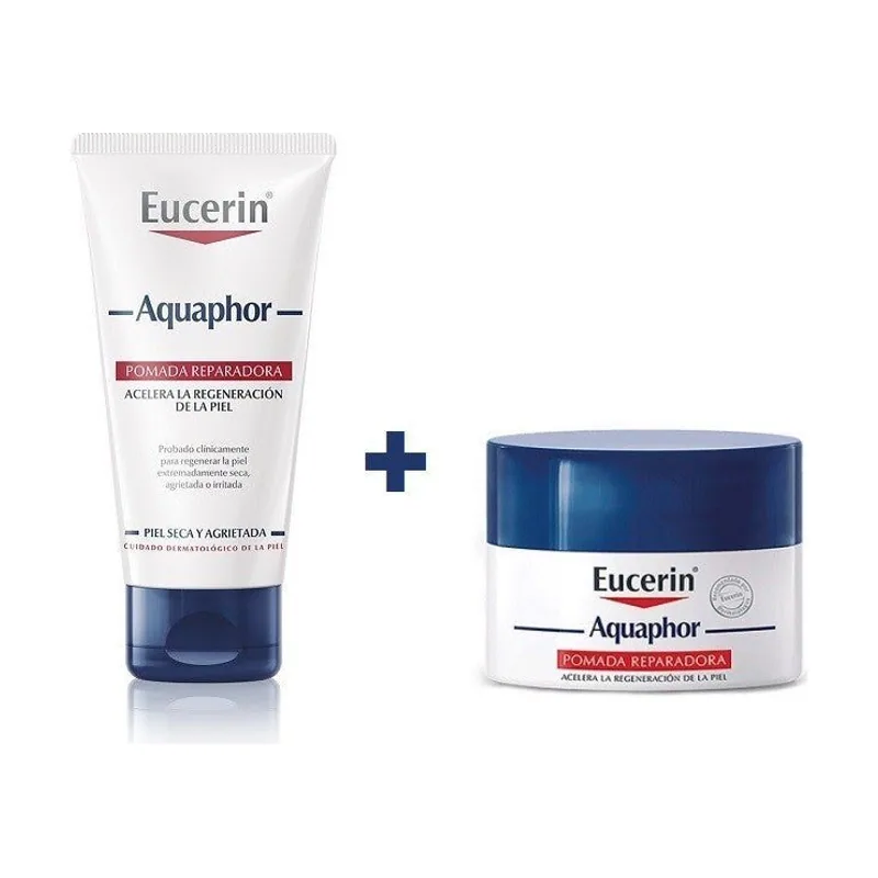 Eucerin Aquaphor Pomada Reparadora 45g + Bálsamo Nariz y Labios 7g
