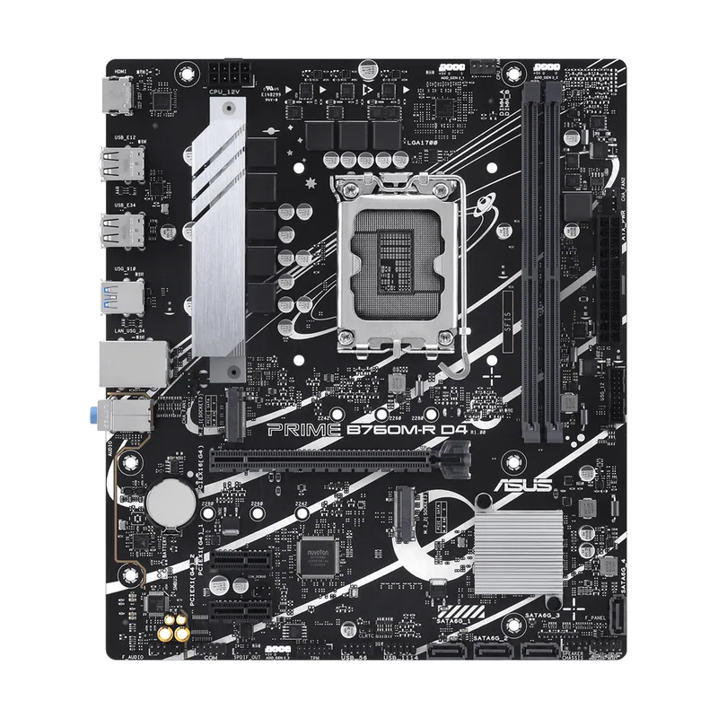 ASUS Intel PRIME B760M-R D4 LGA 1700