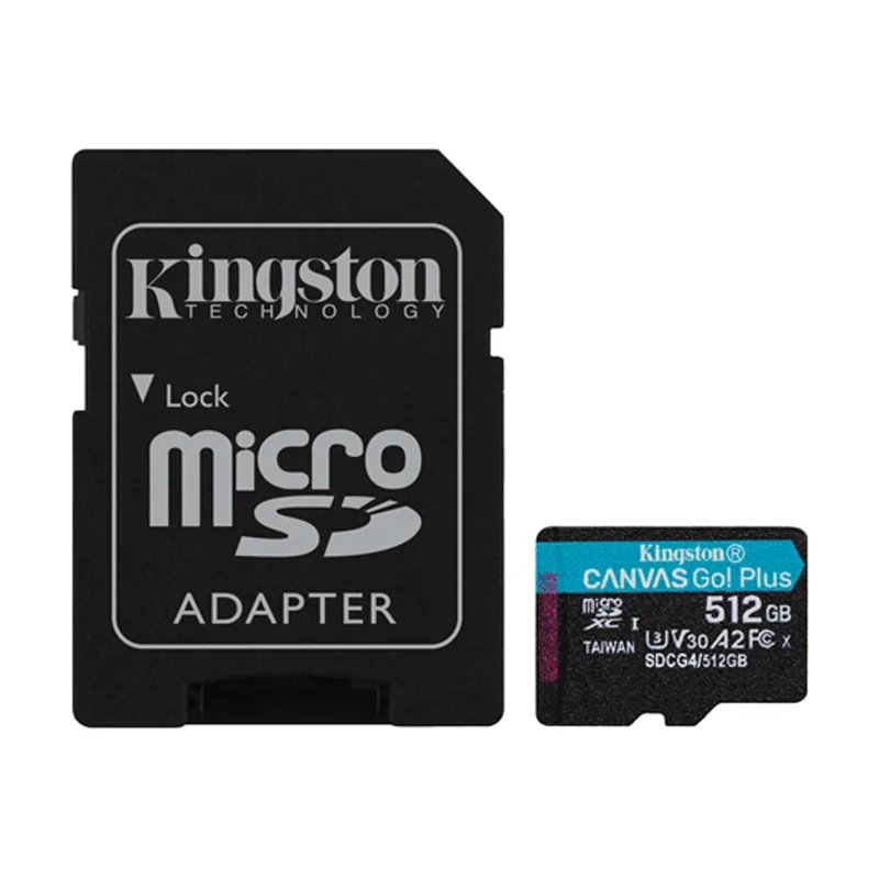 Kingston Memoria 512GB Micro Sdxc Canvas GO Plus GEN 4