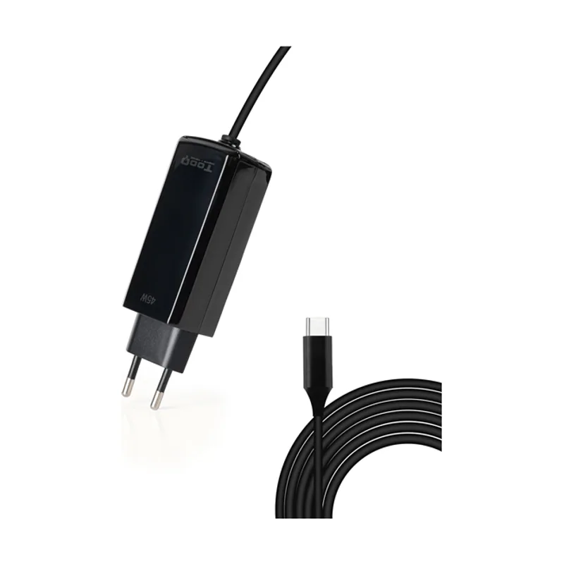Tooq Cargador portátil GAN USB-C PD 45W Cúbico