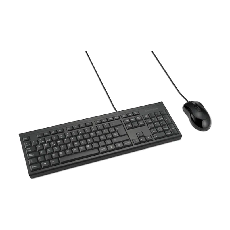 Kensington Conjunto DE Raton Y Teclado Modelo KM100 EQ CON Cable Negro K75452ES