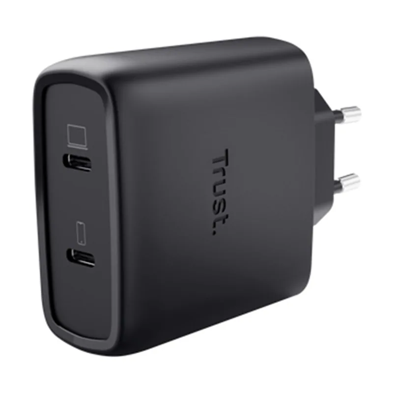 Trust Cargador USB GAN Maxo 65W 2xUSB-C Incluye Cable USB-C