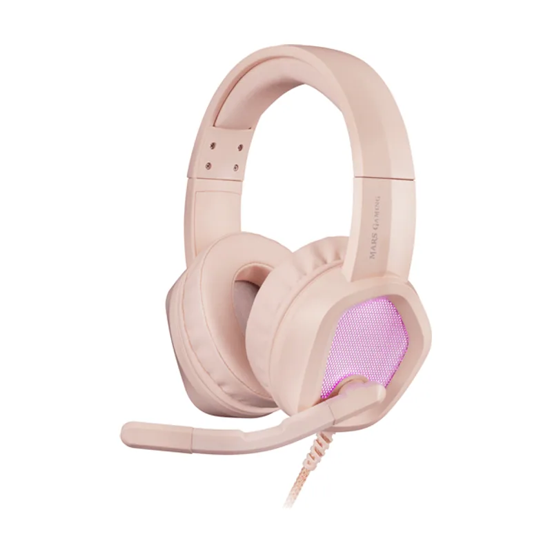 Mars Gaming Headset MH320 Pink HI-FI ULTRA-BASS 3D Jack