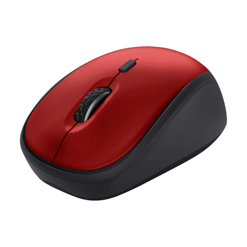 Trust Mouse Wireless YVI+ ECO Rojo 1600DPI Ajustable 4 Botones