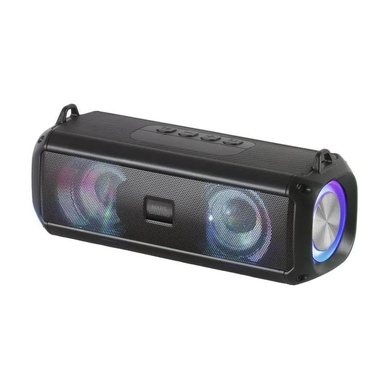 Mars Gaming MSB-XT Negro AUX/MicroSD/USB/FM 20W Potencia RGB Flow Bateria 2000mA