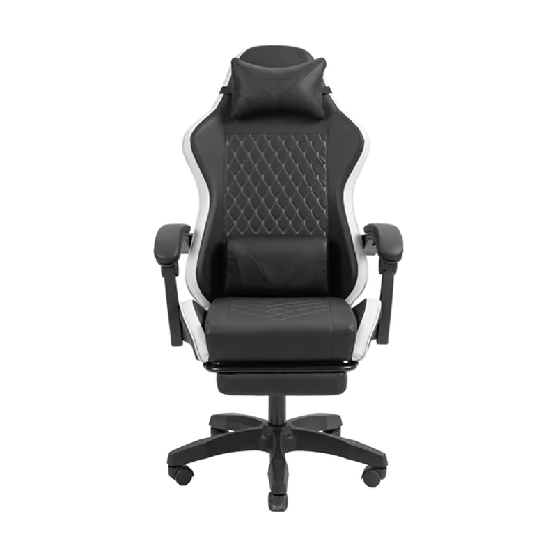 Mars Gaming Silla Gamer Mgcxbbl Negra Y Blanca Reclinable Reposabrazos Ajustable Reposapies Cojines