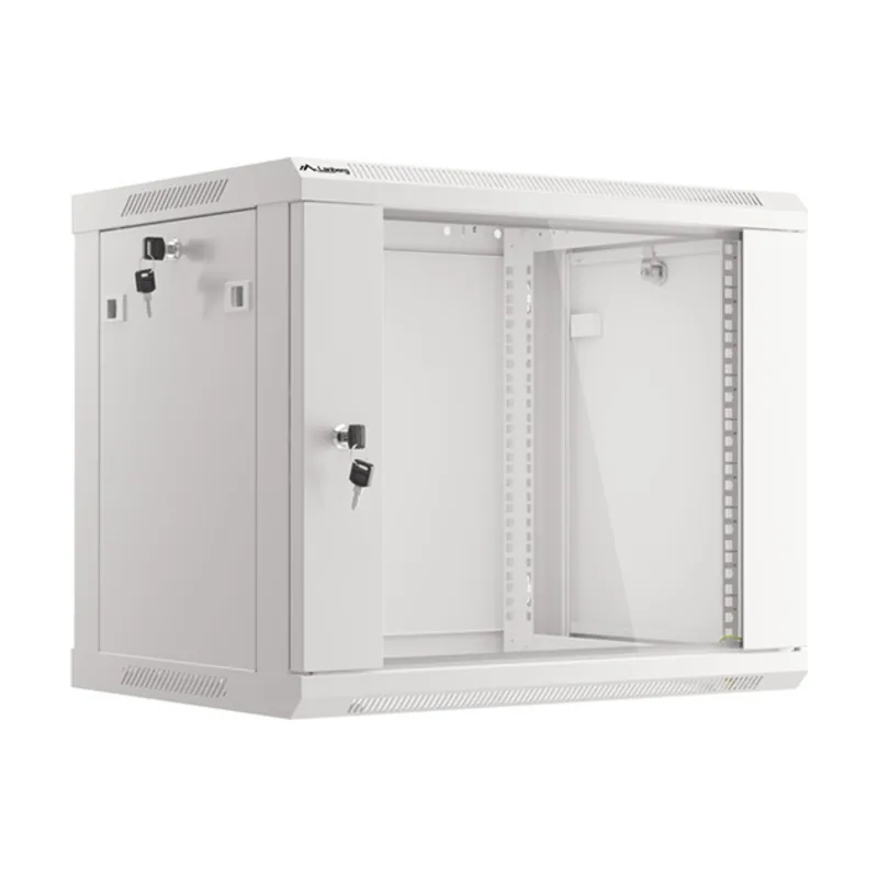 Lanberg Armario Mural 9U 600X450 Rack 19 Flat Pack V2 Puerta Cristal