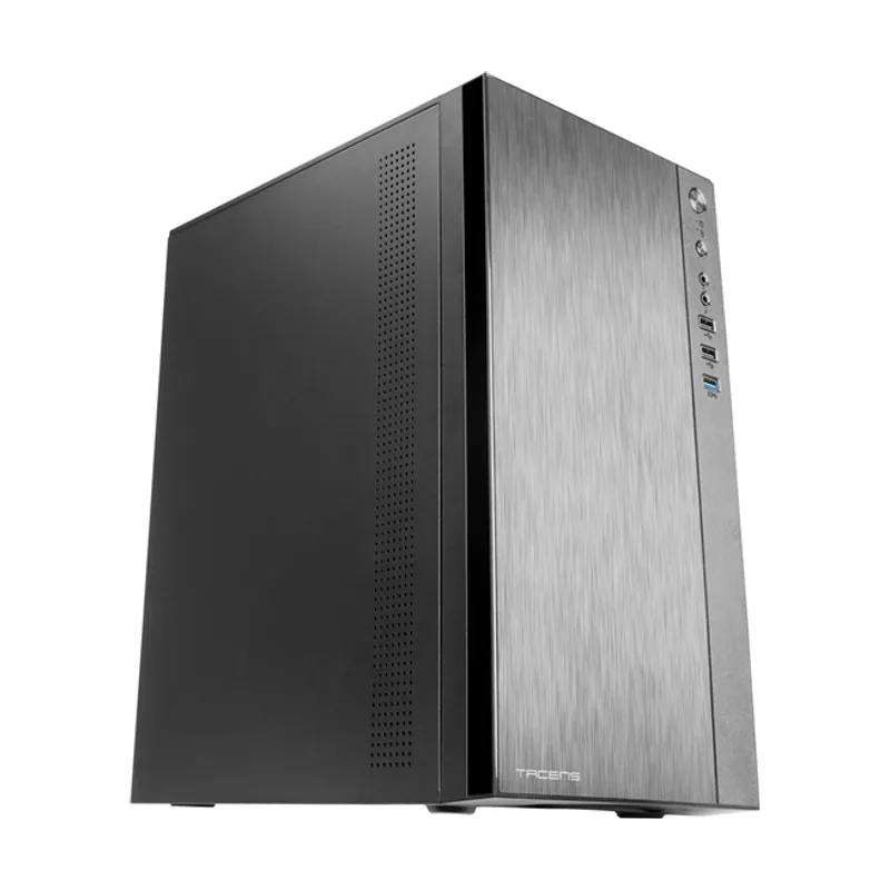 Tacens ACX Caja Mini Torre Micro ATX Frontal Aluminio Pulido Ventilador 12cm USB 3.0