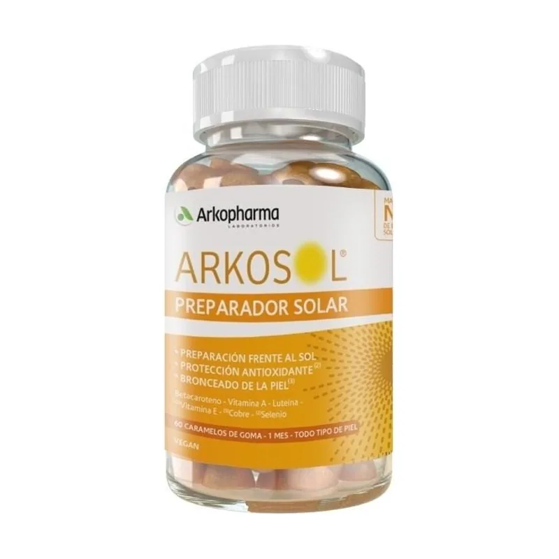 Arkopharma ARKOSOL Gominolas Preparador Solar 60 Caramelos de Goma