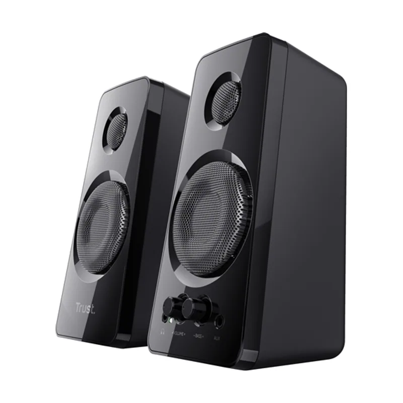 Trust Altavoces 2.0 Tytan 18W RMS 36W MAX Autoalimentado USB Conexion Frontal Auriculares Negro 21560