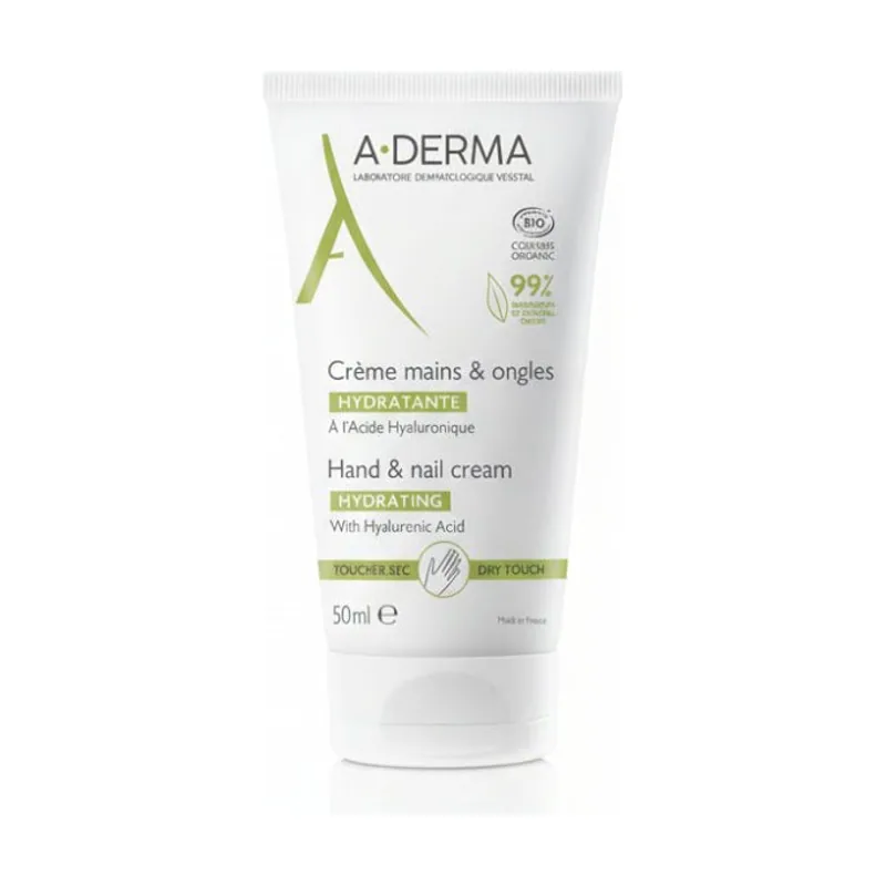A-derma Crema de Manos y Uñas Pieles Secas 50 ml