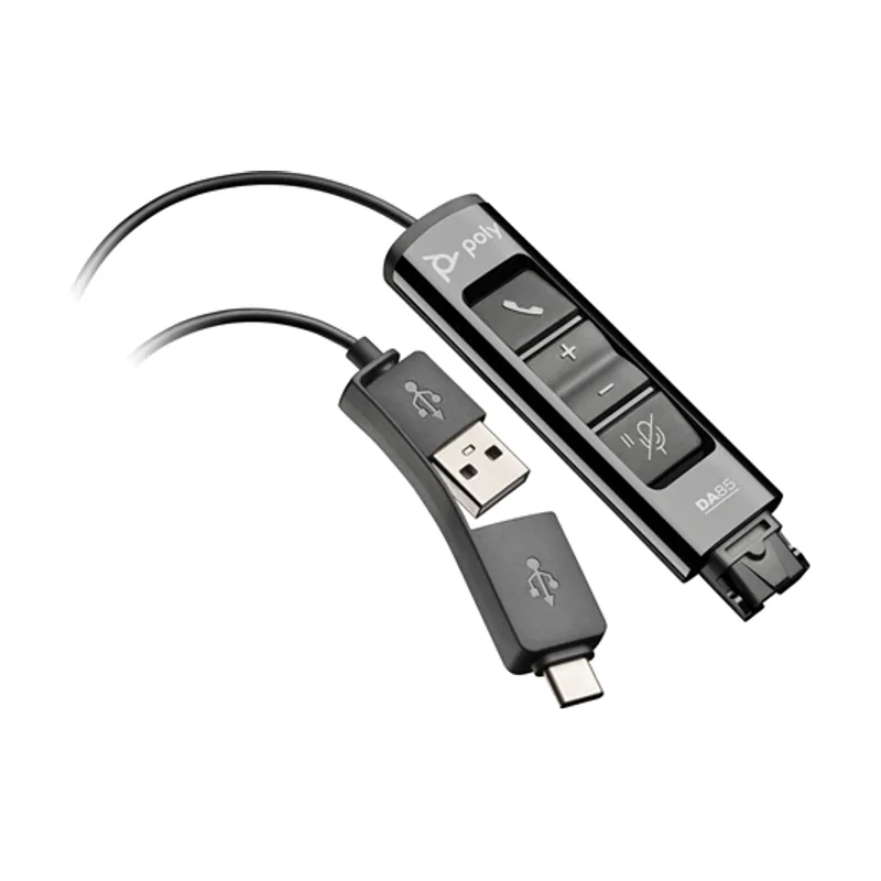 Poly DA85 USB TO QD BLK Adptr TAA