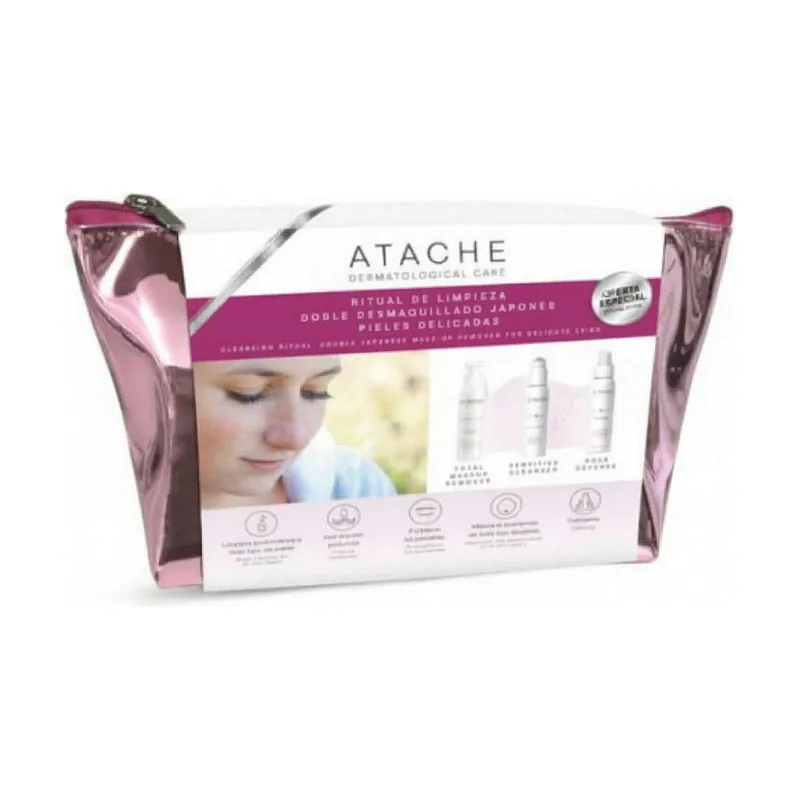 Atache Soft Derm Neceser Total+Aqua Defense+Cleanser 1un